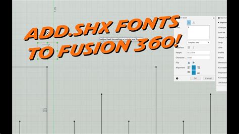Start Over. . Fusion 360 shx fonts